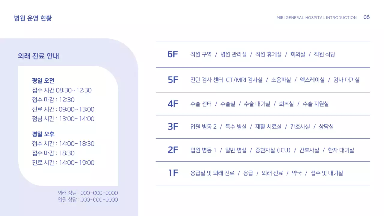 하늘색 모던 의료 광고