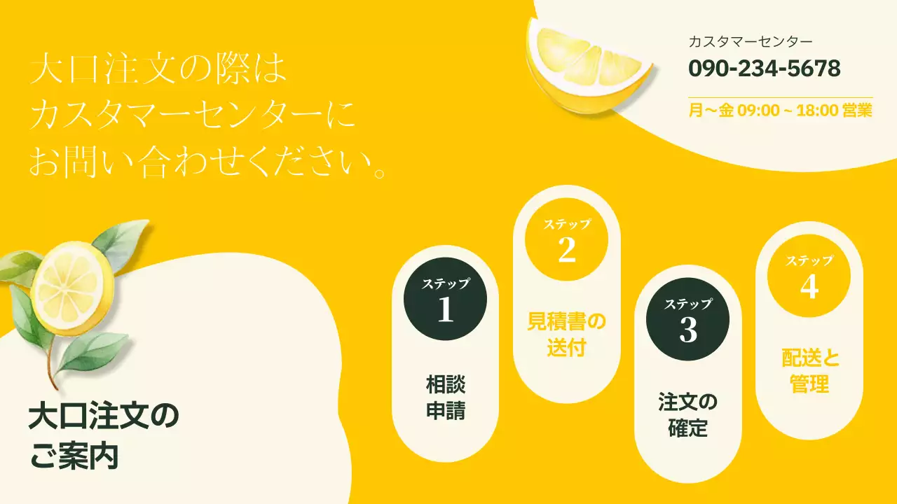 黄色 シンプル 健康 企画書 プレゼンテーション