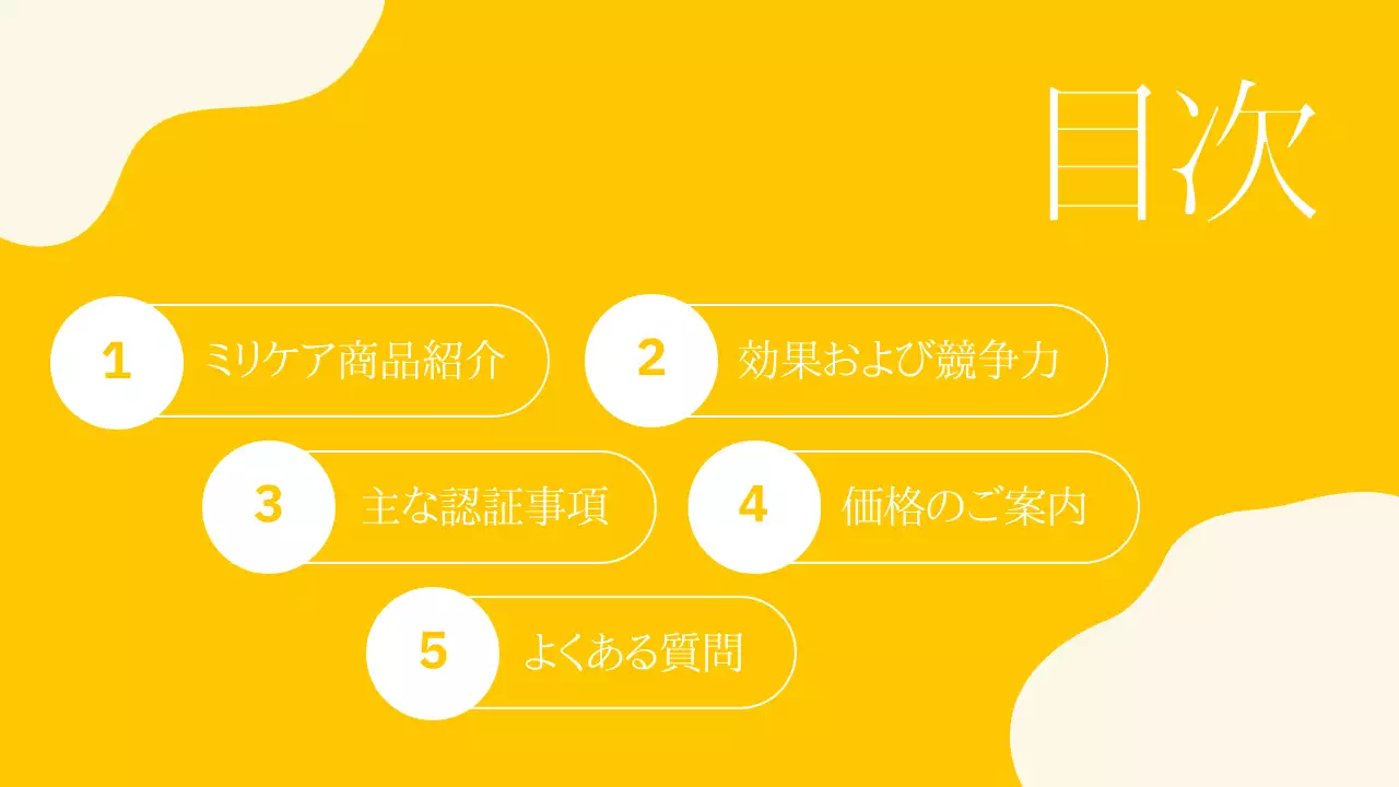 黄色 シンプル 健康 企画書 プレゼンテーション