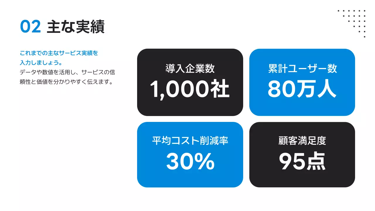 青 モダン デジタル 会社案内 プレゼンテーション