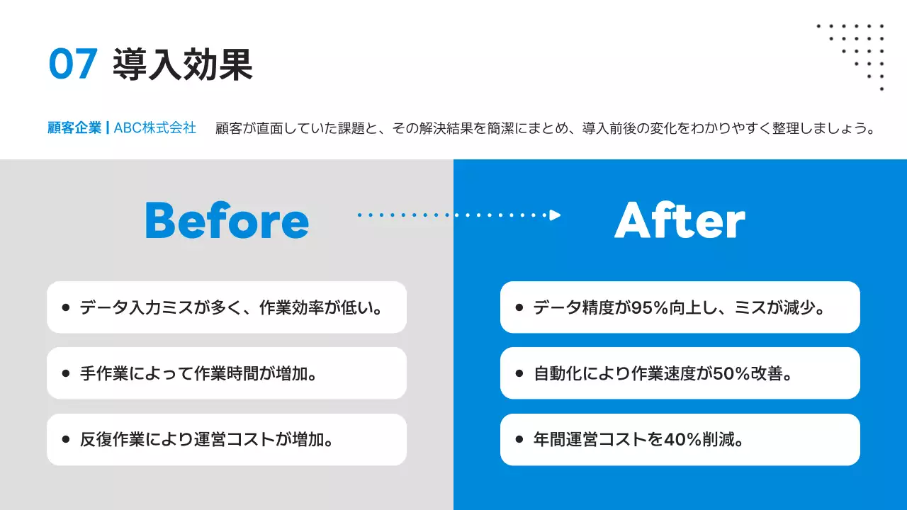 青 モダン デジタル 会社案内 プレゼンテーション