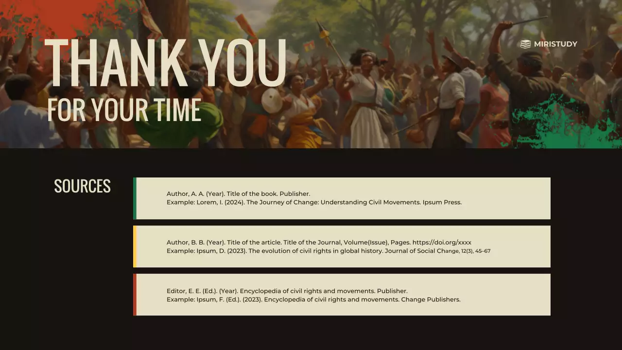 Black Cultural Civil Movements Presentation