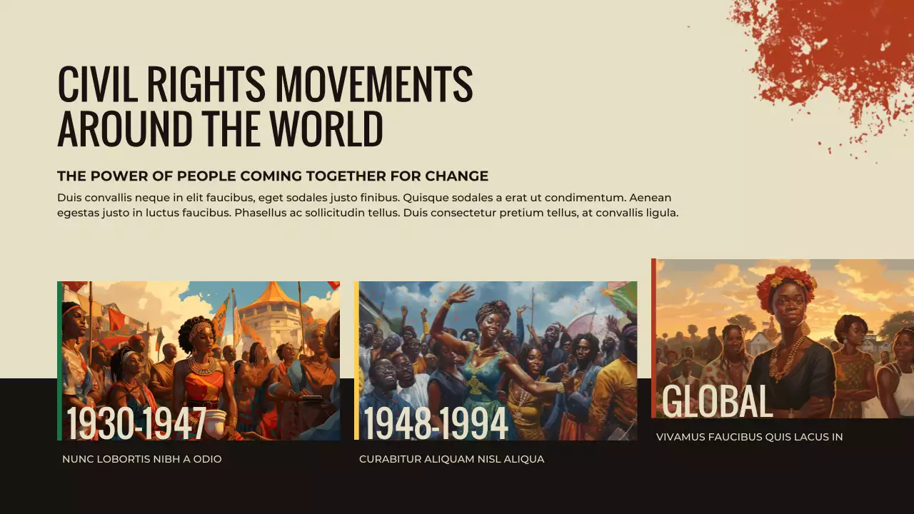 Black Cultural Civil Movements Presentation