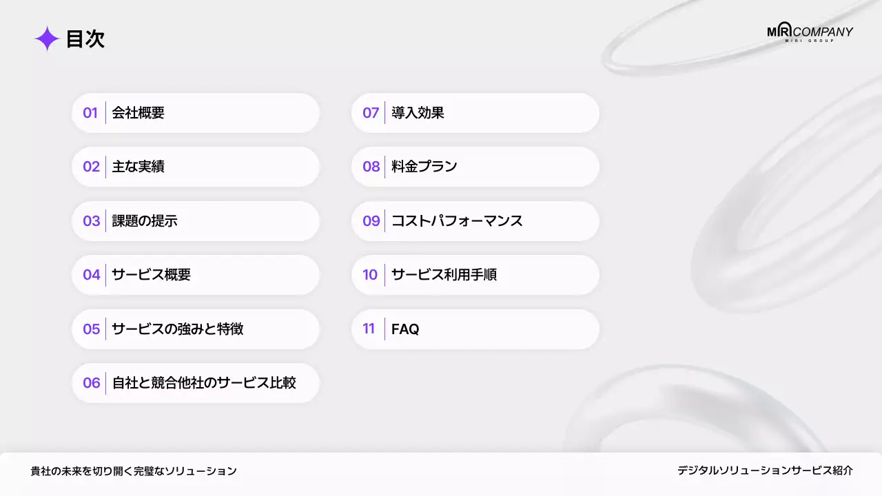 紫 モダン ビジネス プレゼンテーション