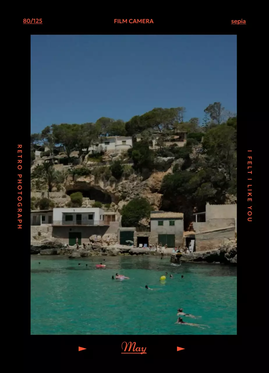 레트로 필카 분위기 달력