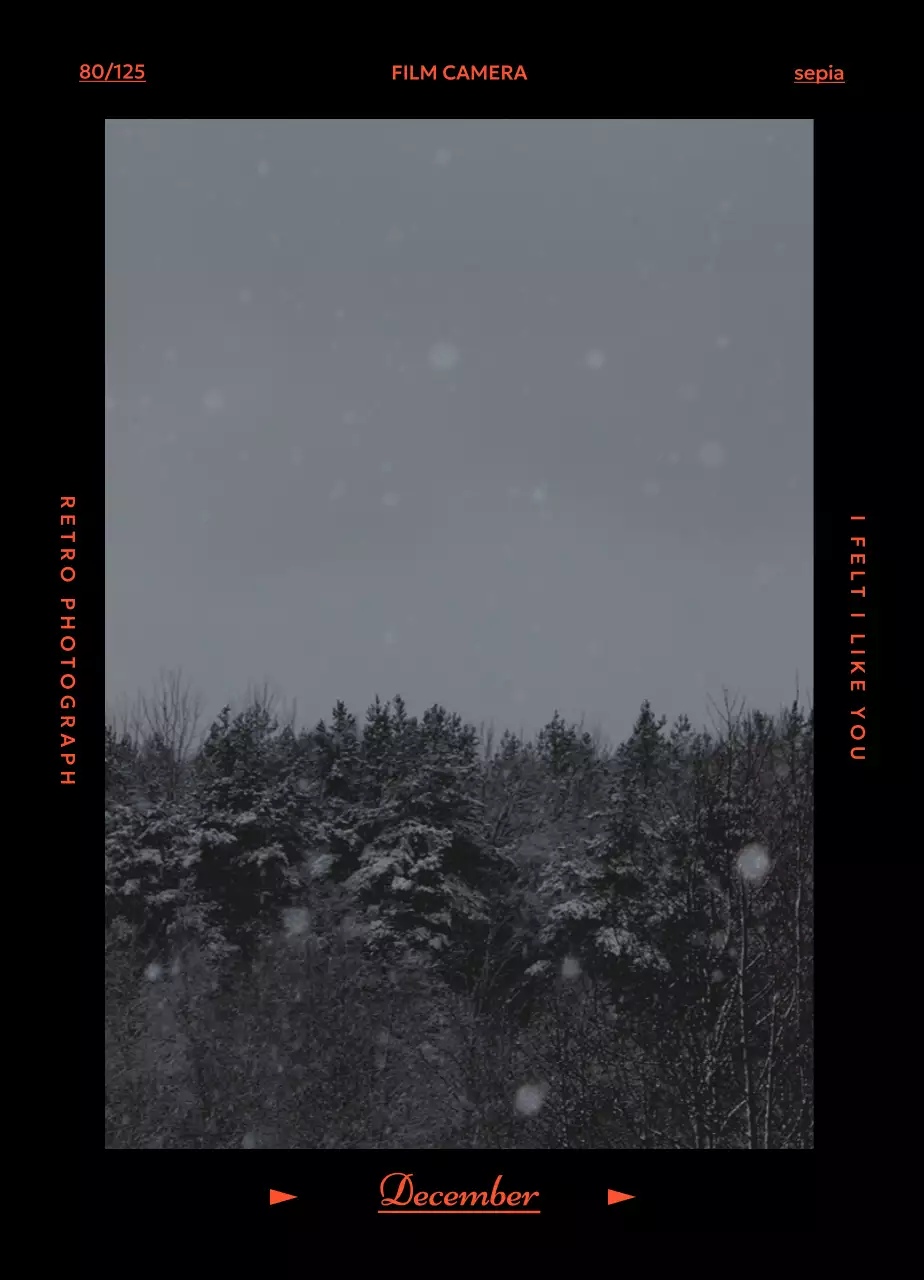 레트로 필카 분위기 달력