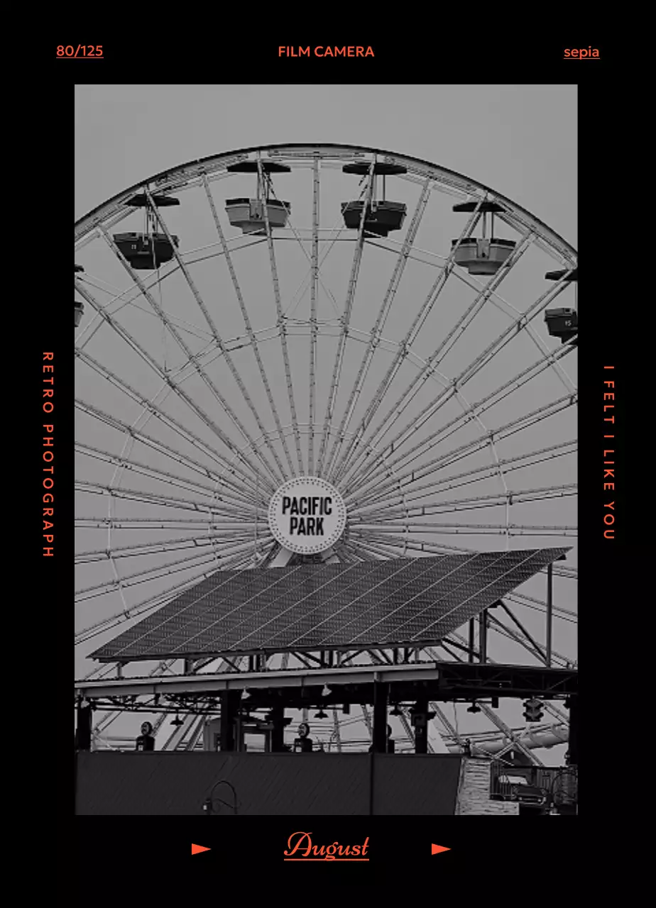 레트로 필카 분위기 달력