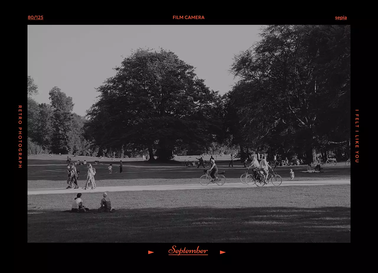 레트로 필카 분위기 달력