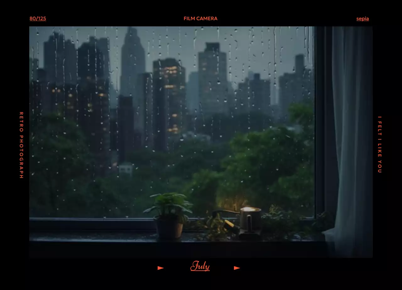 레트로 필카 분위기 달력