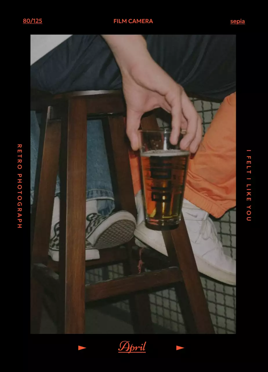 레트로 필카 분위기 달력