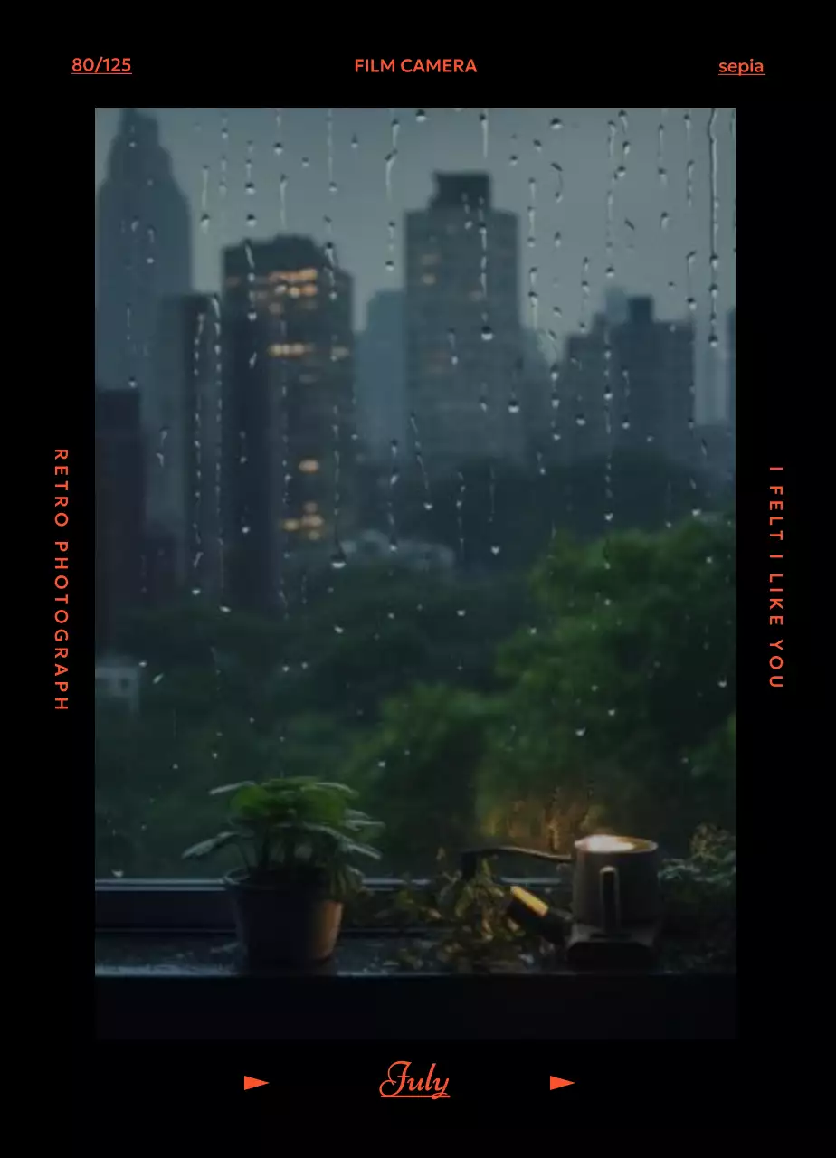 레트로 필카 분위기 달력