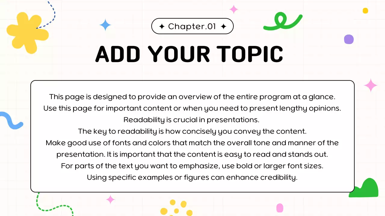 Colorful Playful Orientation Guide Presentation