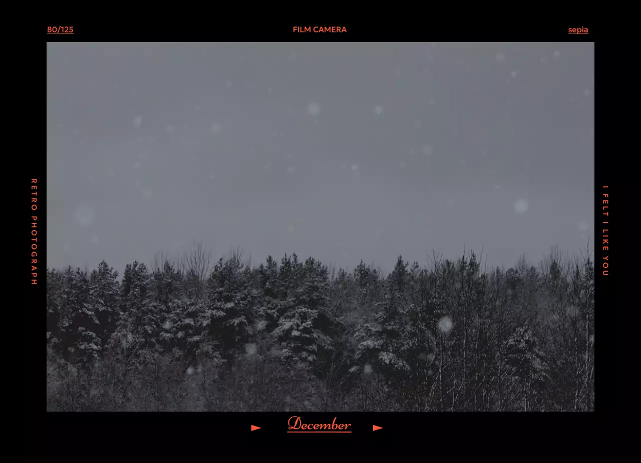 레트로 필카 분위기 달력