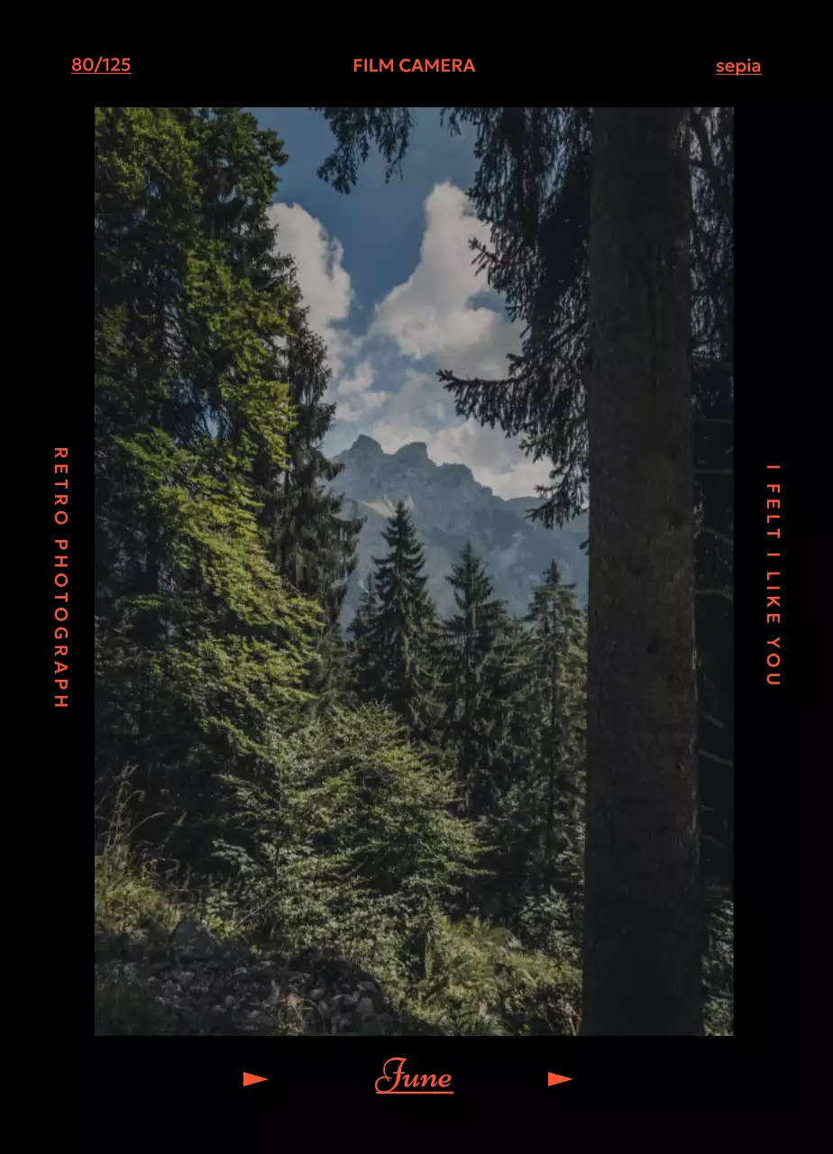 레트로 필카 분위기 달력