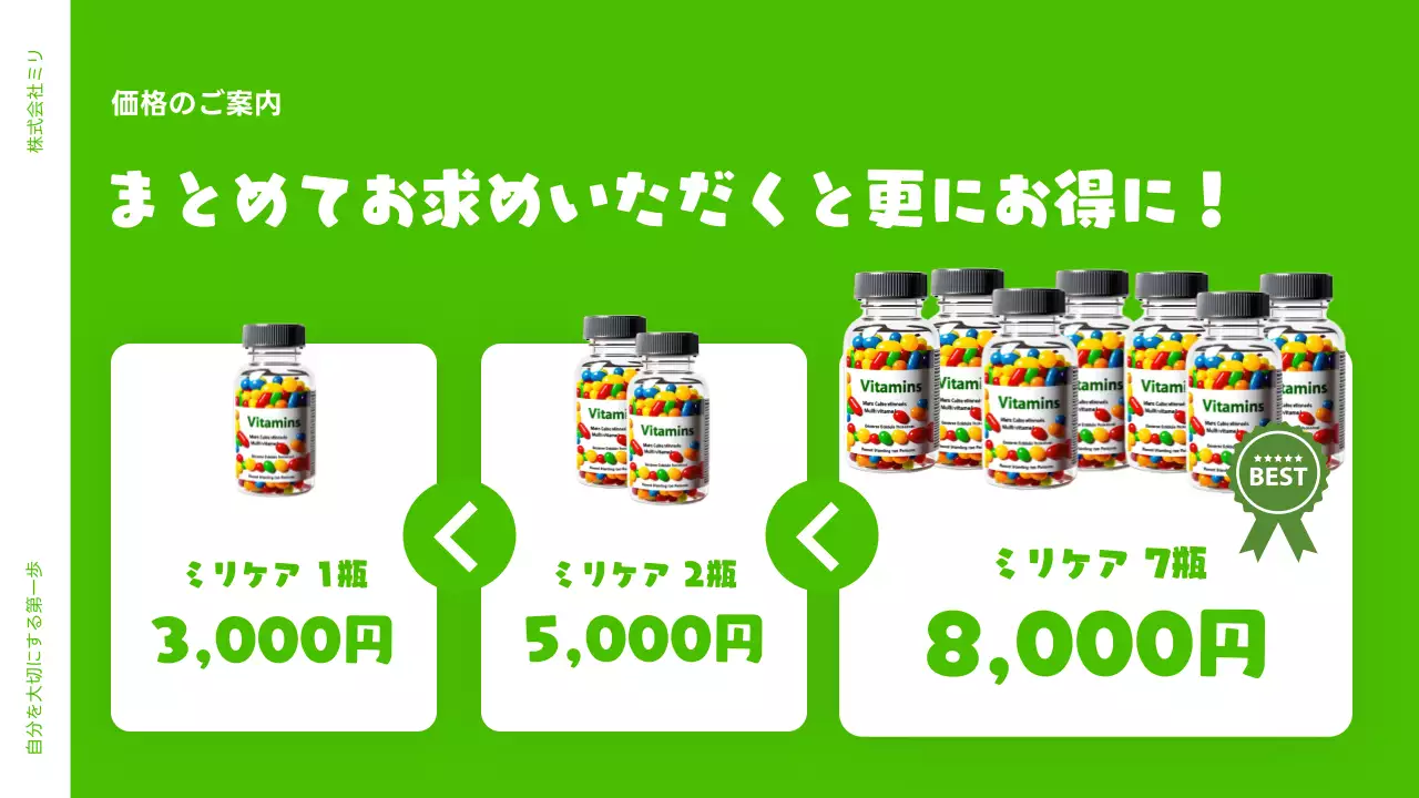 緑 オシャレ 健康 企画書 プレゼンテーション