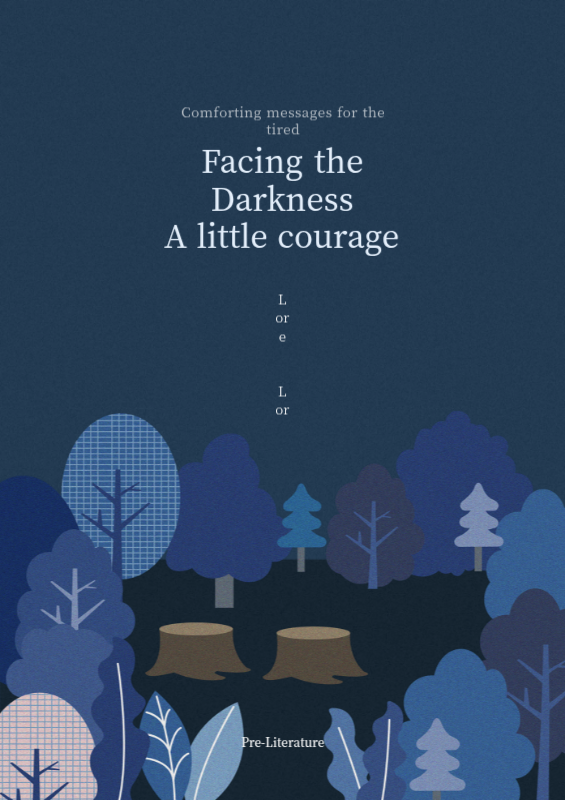 Blue, illustrated essay book cover