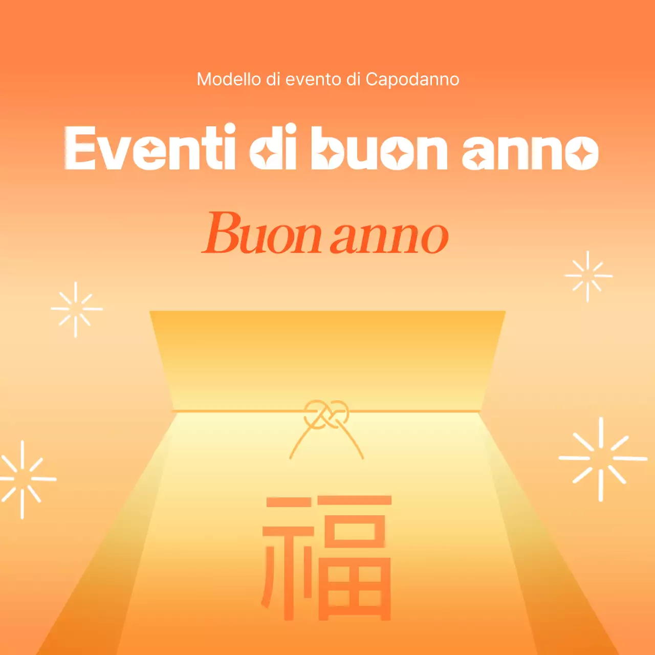 Evento di Capodanno di default arancione