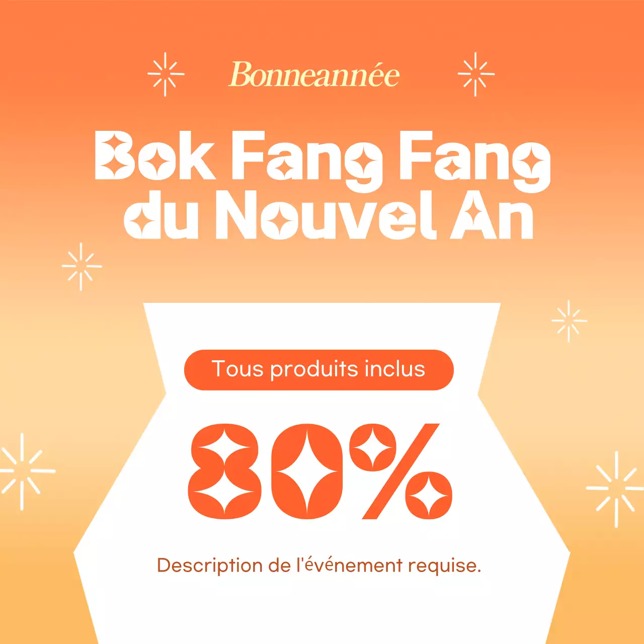 Événement du Nouvel An par défaut d'Orange