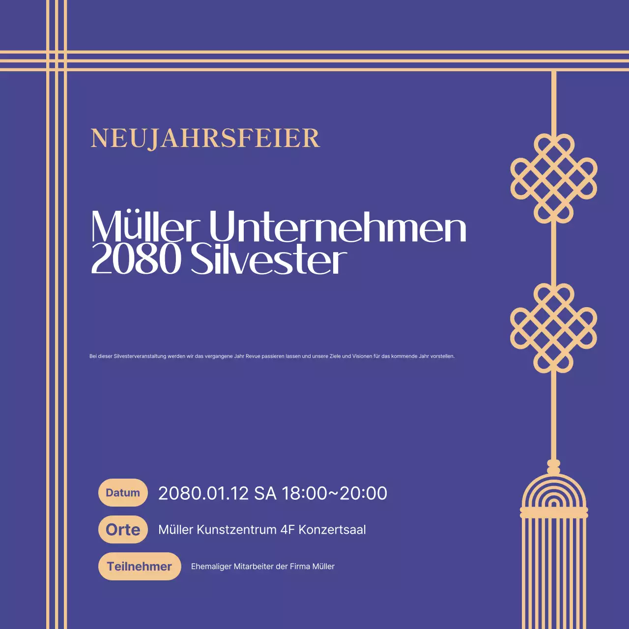 Bora Modern Neujahrsveranstaltungen