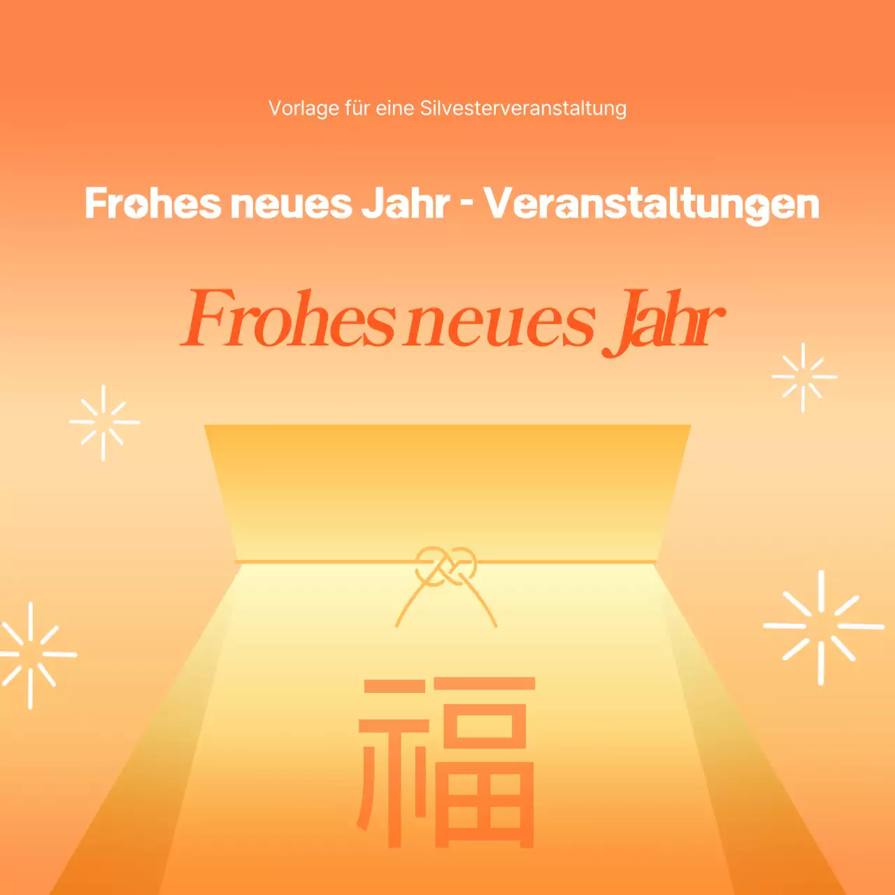 Orange Standard-Neujahrsveranstaltung