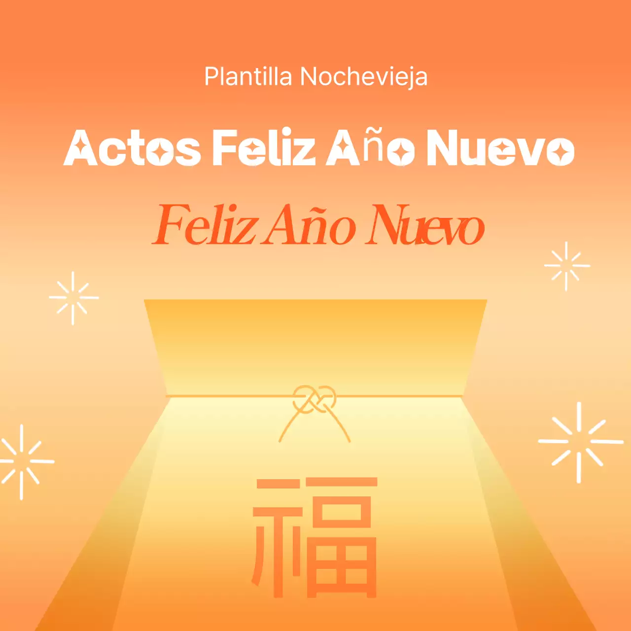 Evento naranja de Año Nuevo por defecto