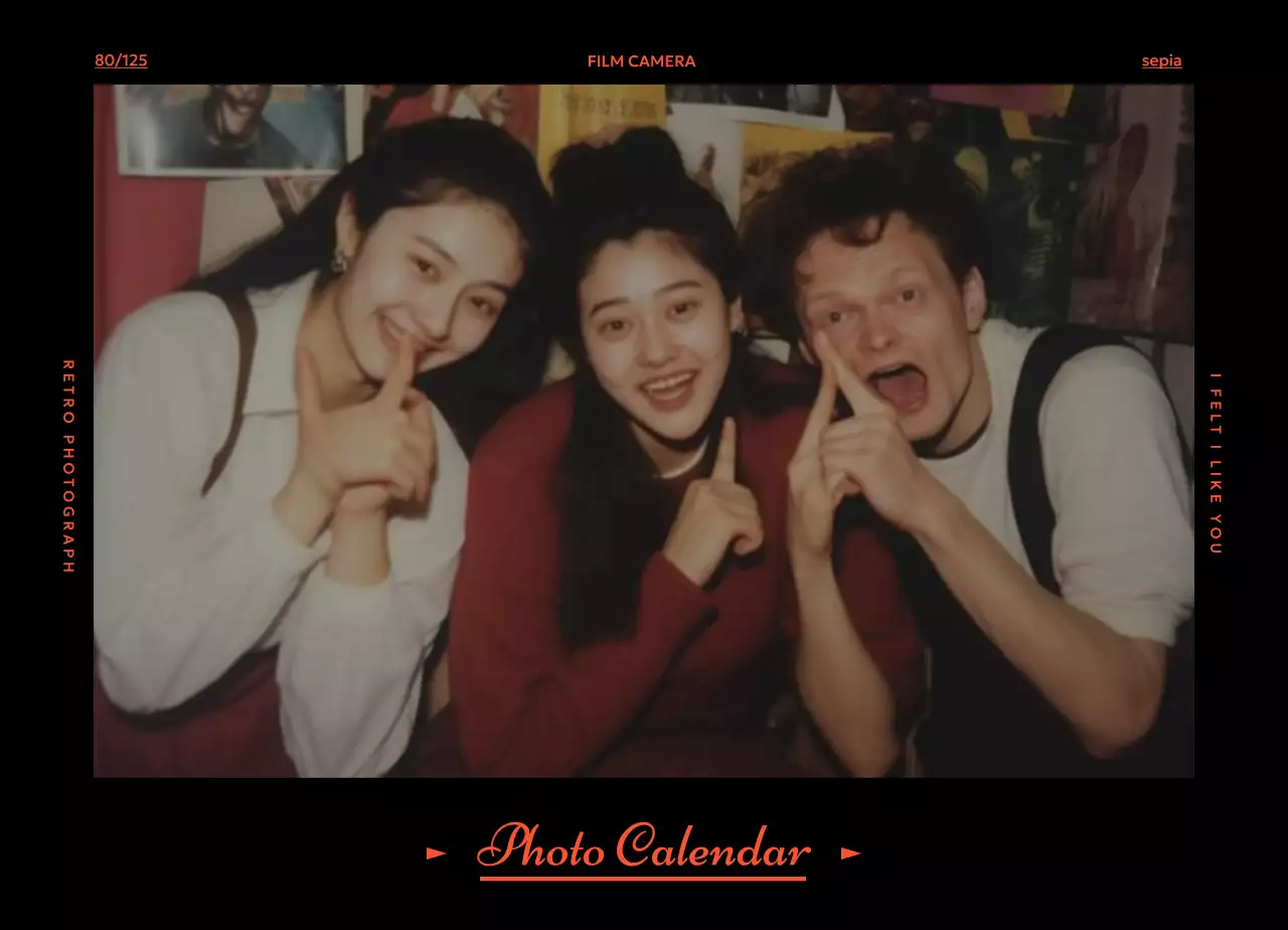 Kalender Suasana Hati Retro Filka