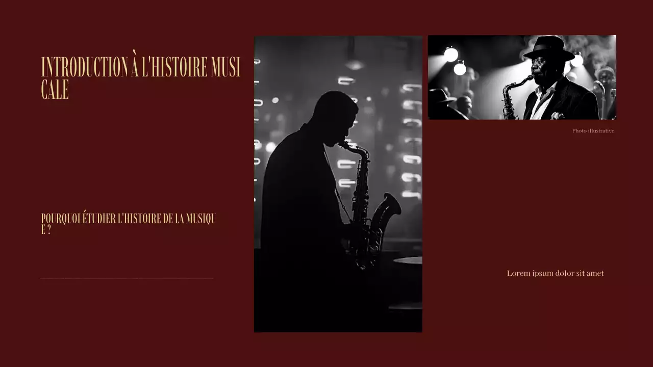 événement musical vintage noir