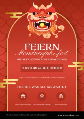 rote traditionelle Festaktion