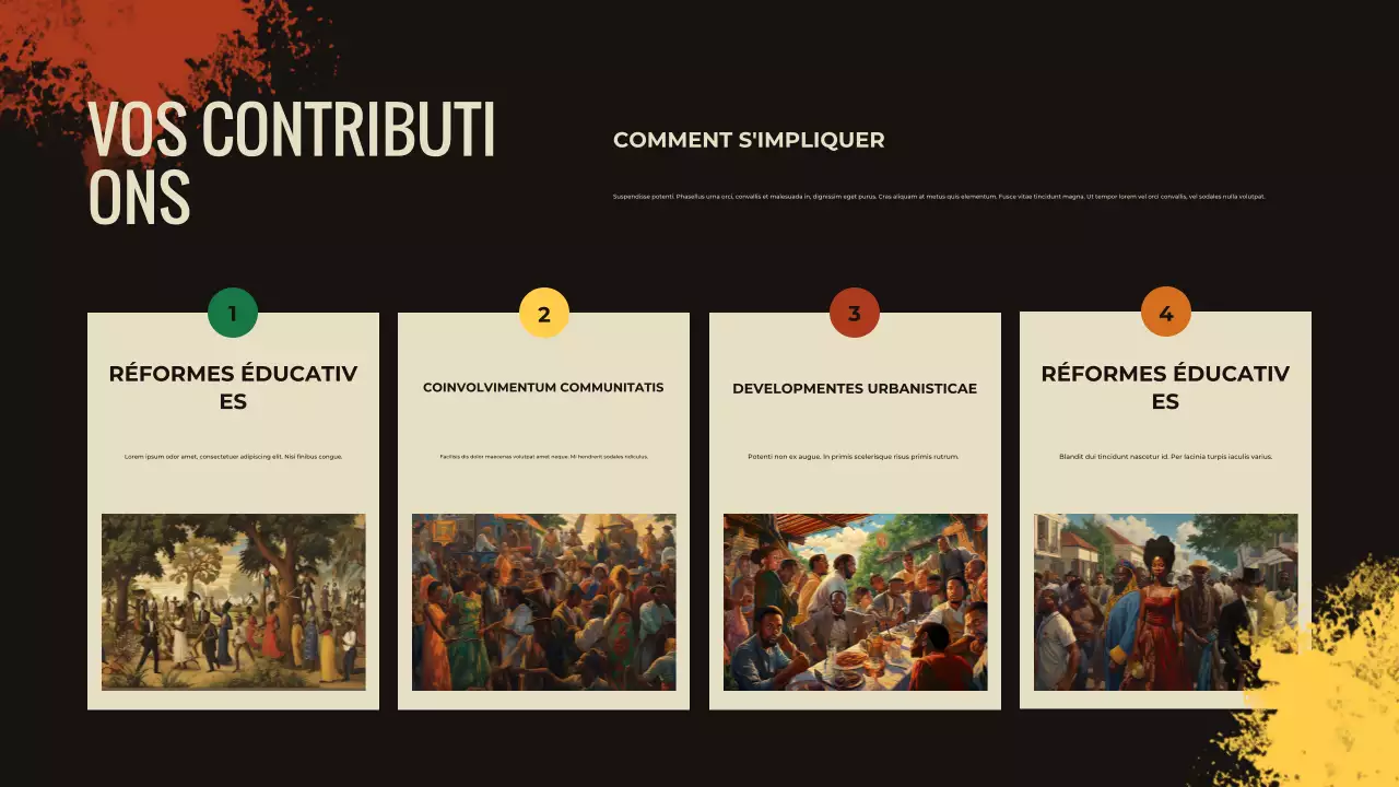 annonce d'un événement social artistique arc-en-ciel