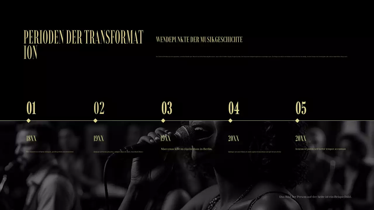 schwarzes Vintage-Musik-Event