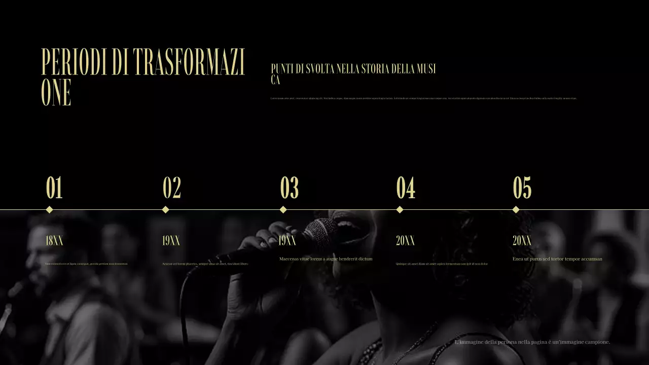 evento di musica nera vintage