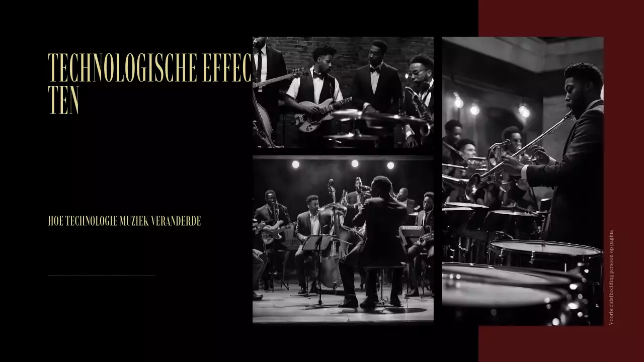 zwart vintage muziekevenement