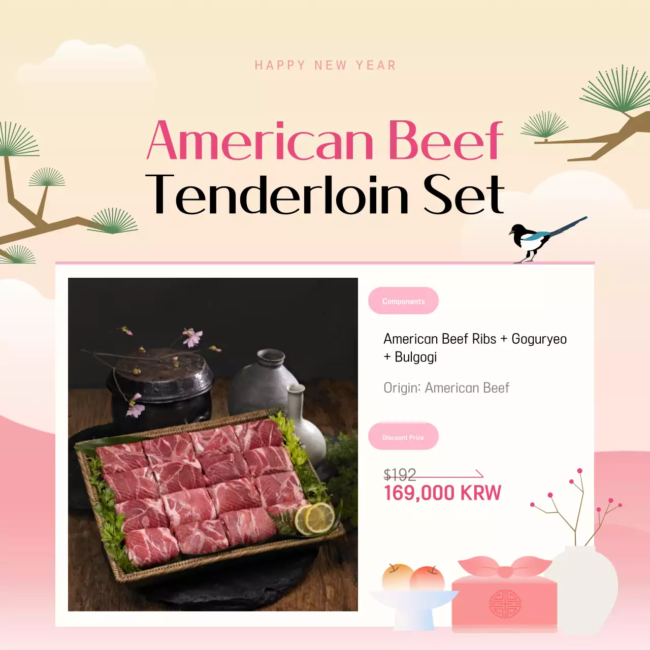 Carrossel de Instagram para promoção de feriados elegantes e rosa