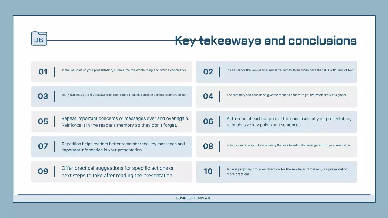 Apresentação de modelo simples azul