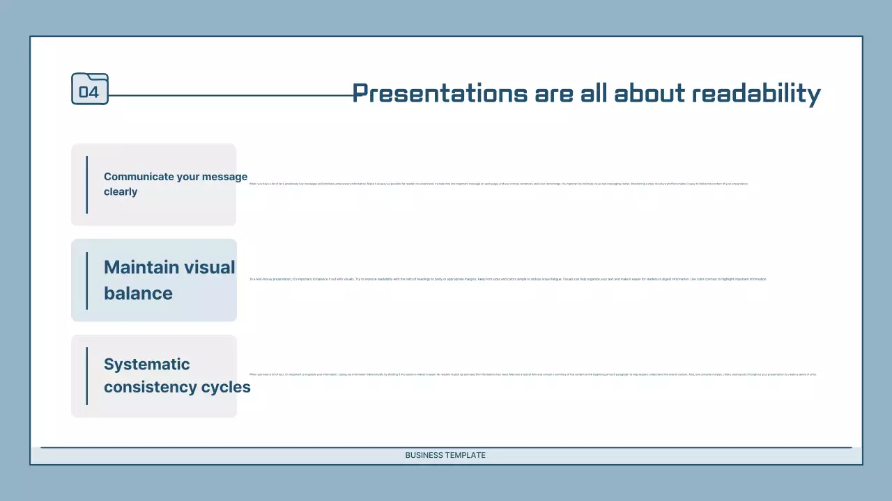 Apresentação de modelo simples azul
