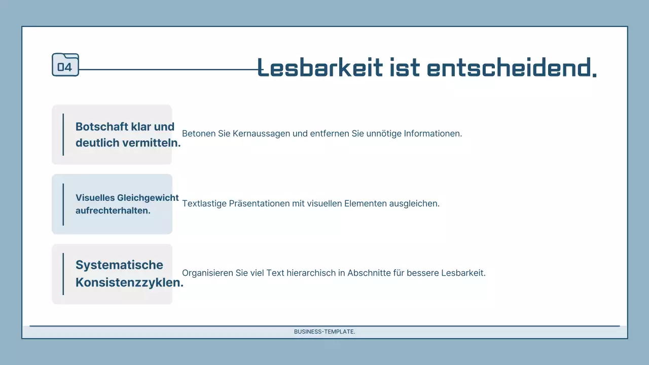 Hellblaue moderne Präsentation Beschreibung
