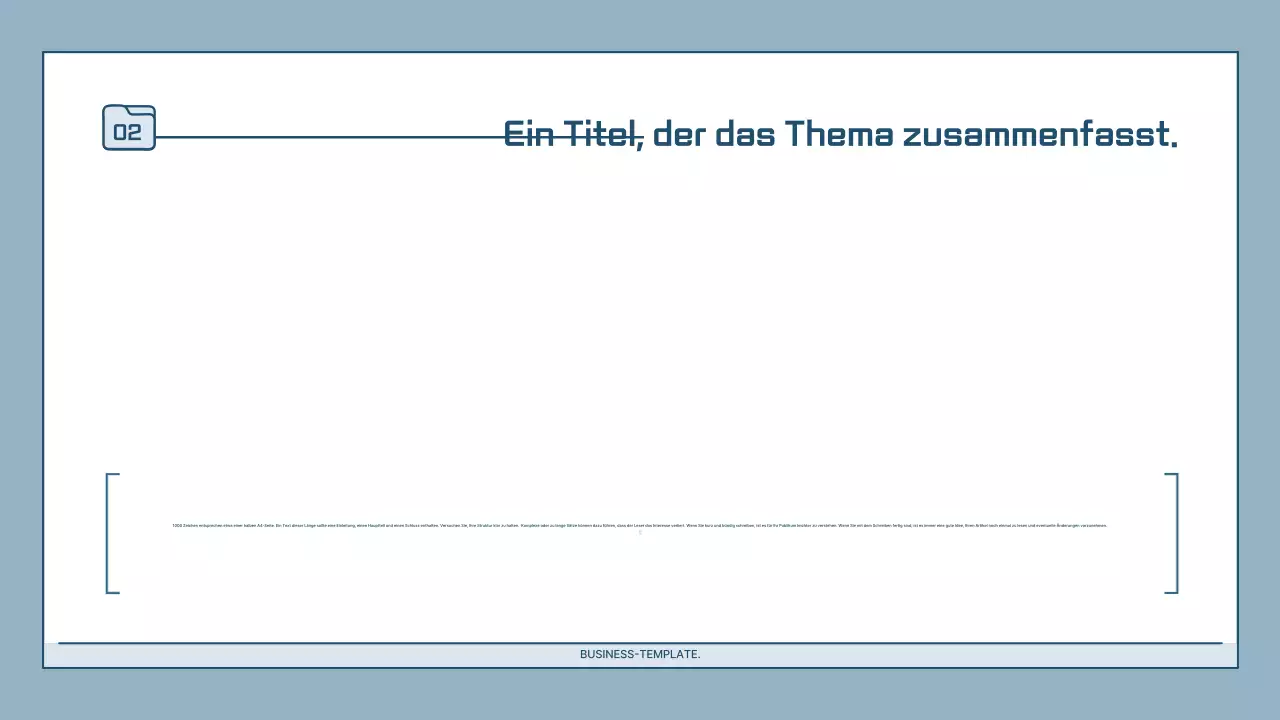 Hellblaue moderne Präsentation Beschreibung