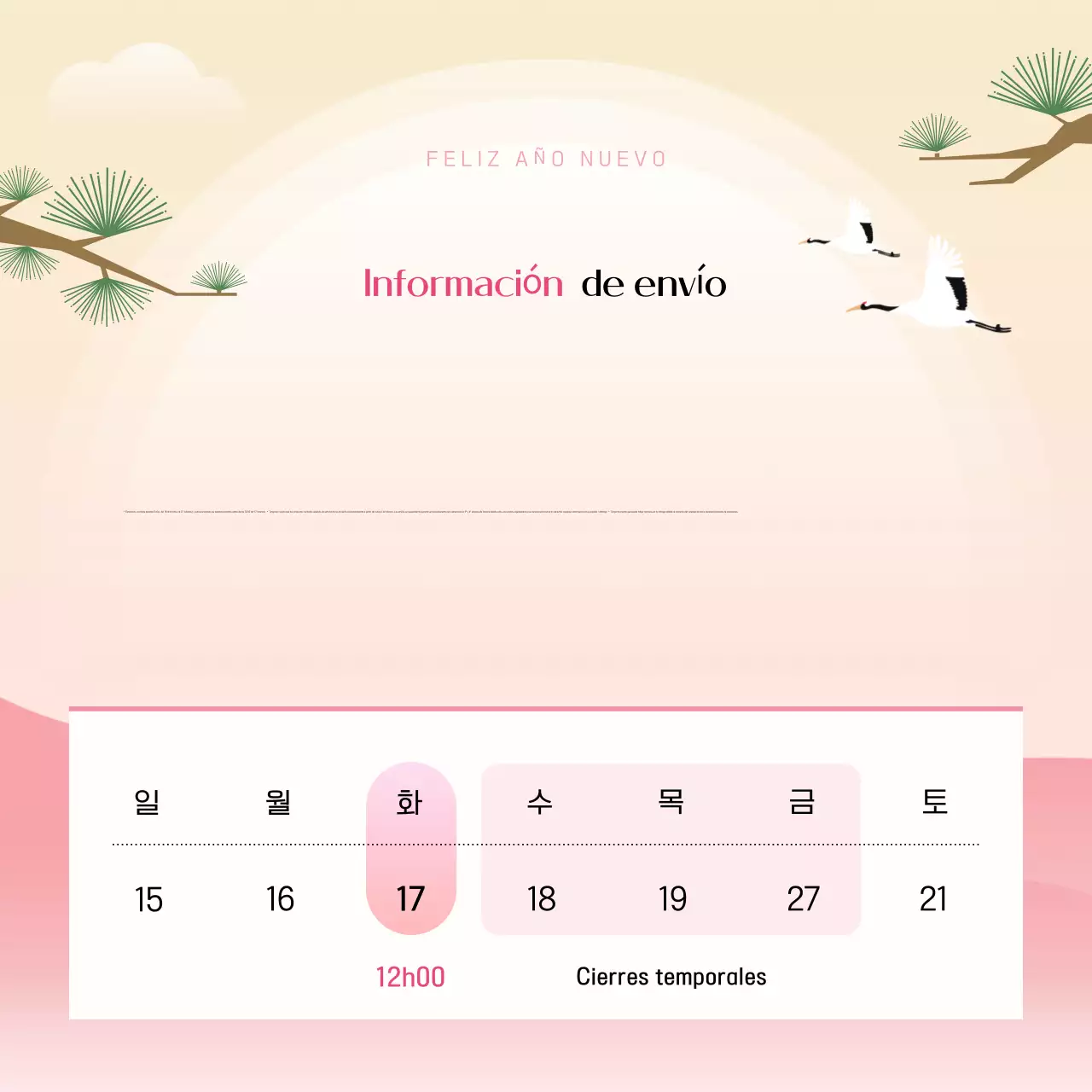 Regalos tradicionales rosas y amarillos para el Año Nuevo chino