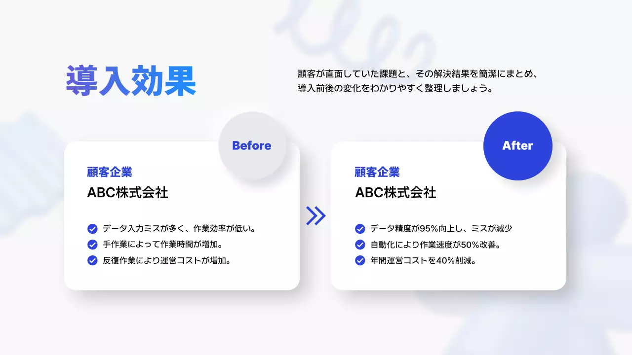 青 モダン デジタル プレゼンテーション