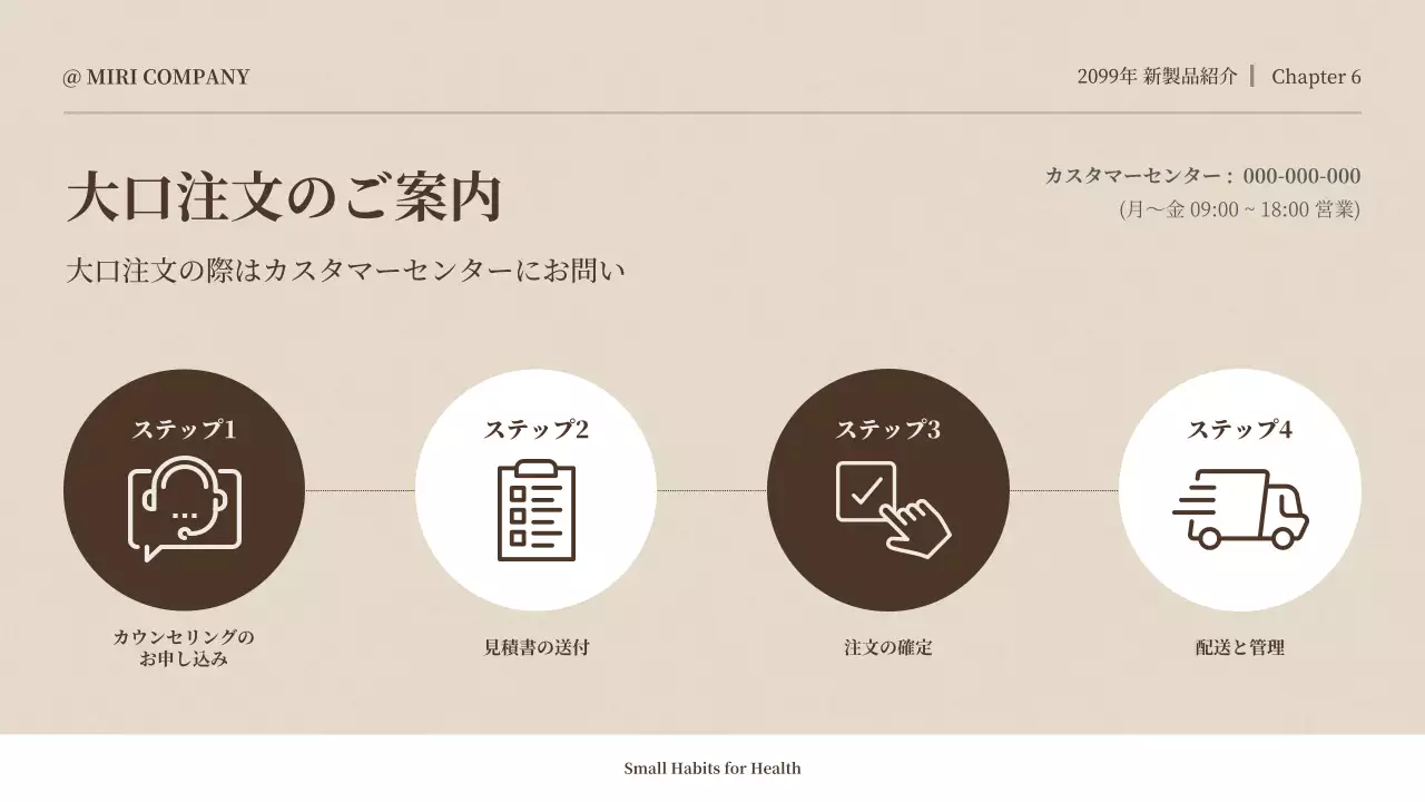 ベージュ シンプル 健康 プラン プレゼンテーション