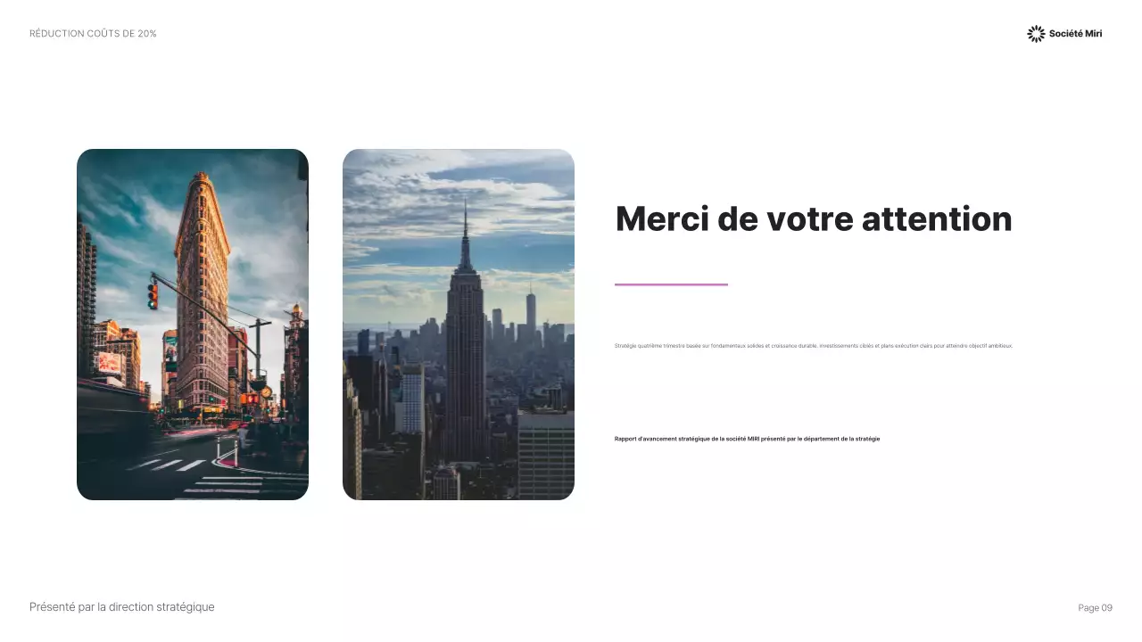 Présentation d'entreprise moderne jaune