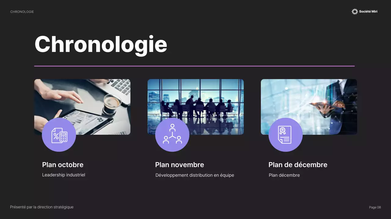 Présentation d'entreprise moderne jaune