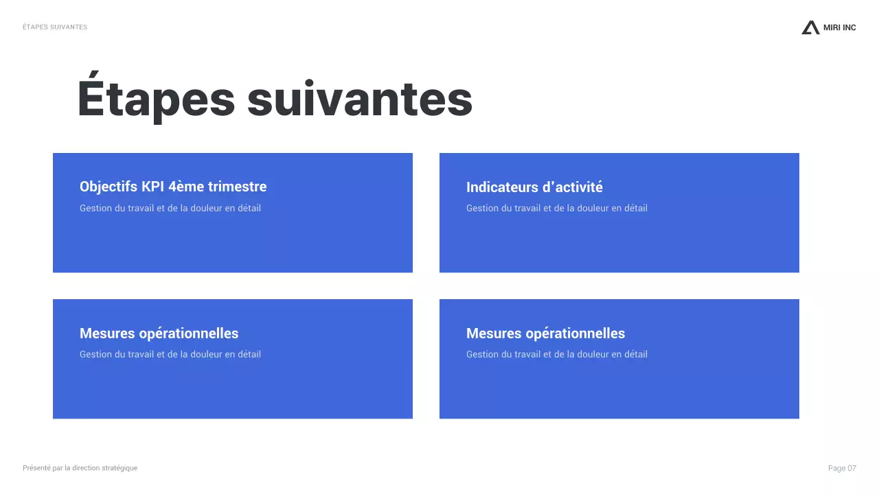 blue modern business report