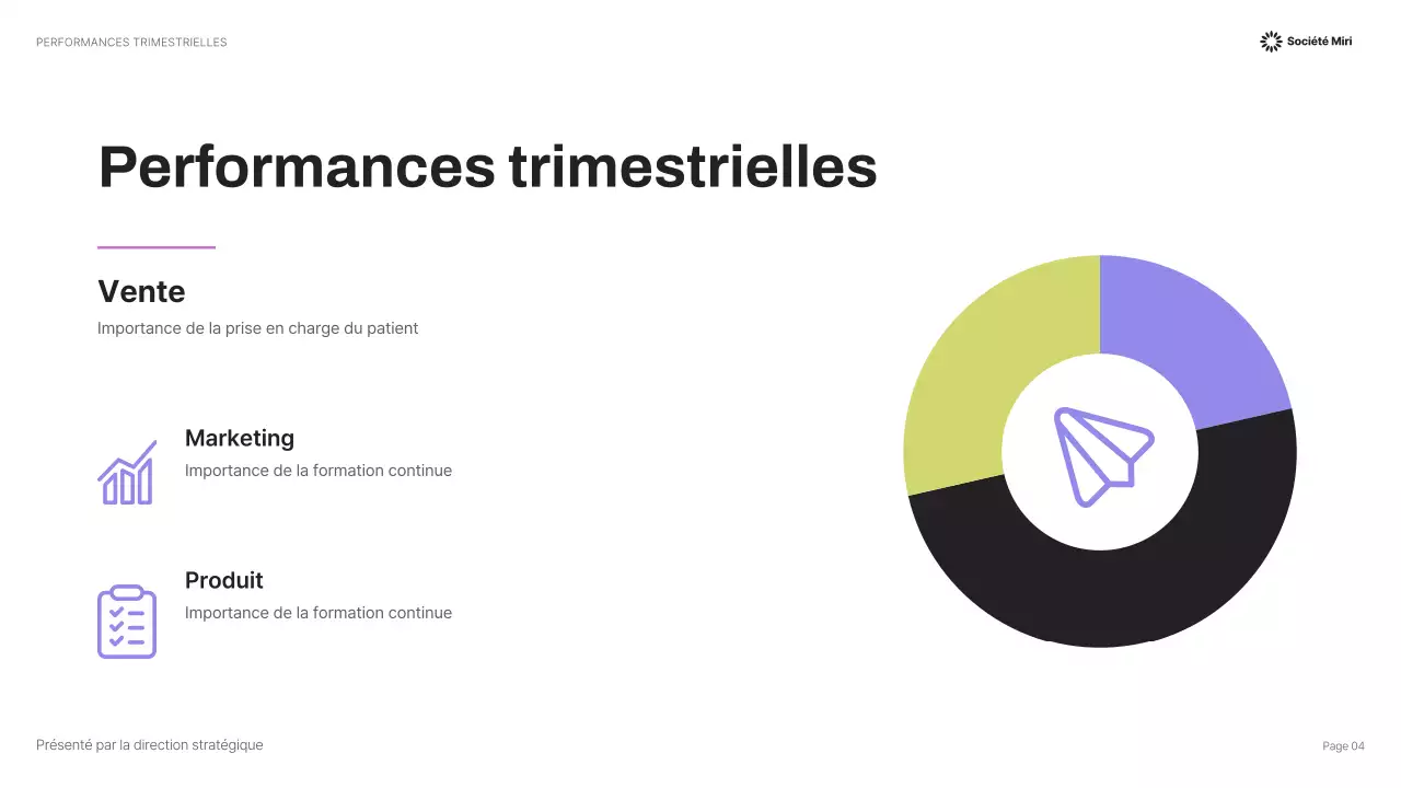 Présentation d'entreprise moderne jaune