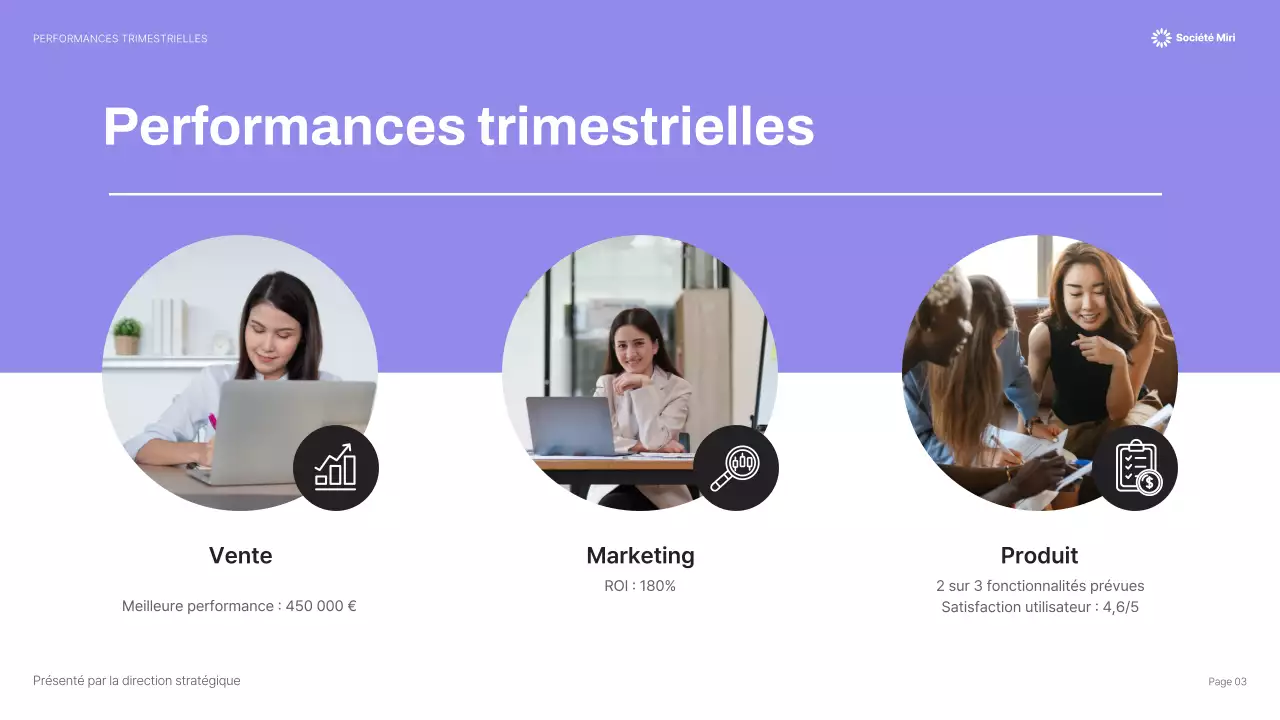 Présentation d'entreprise moderne jaune