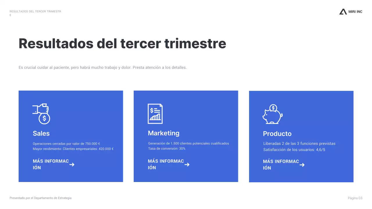 blue modern business report