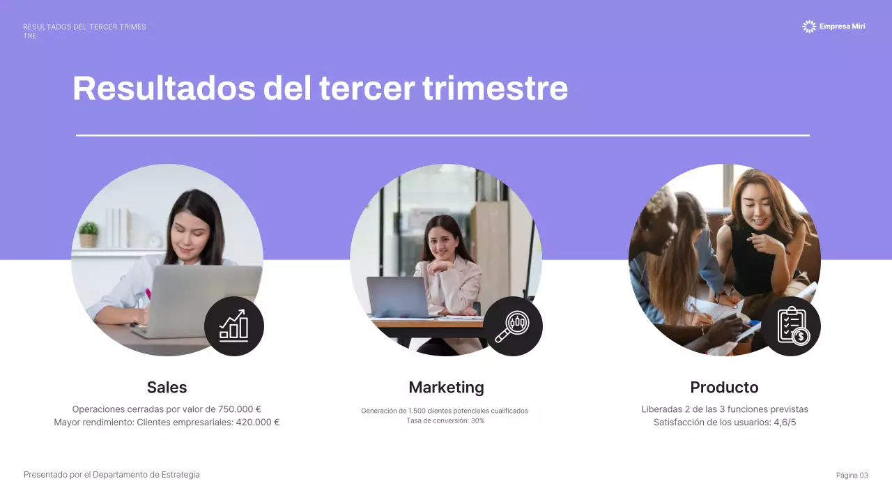 amarillo presentación de empresa moderna