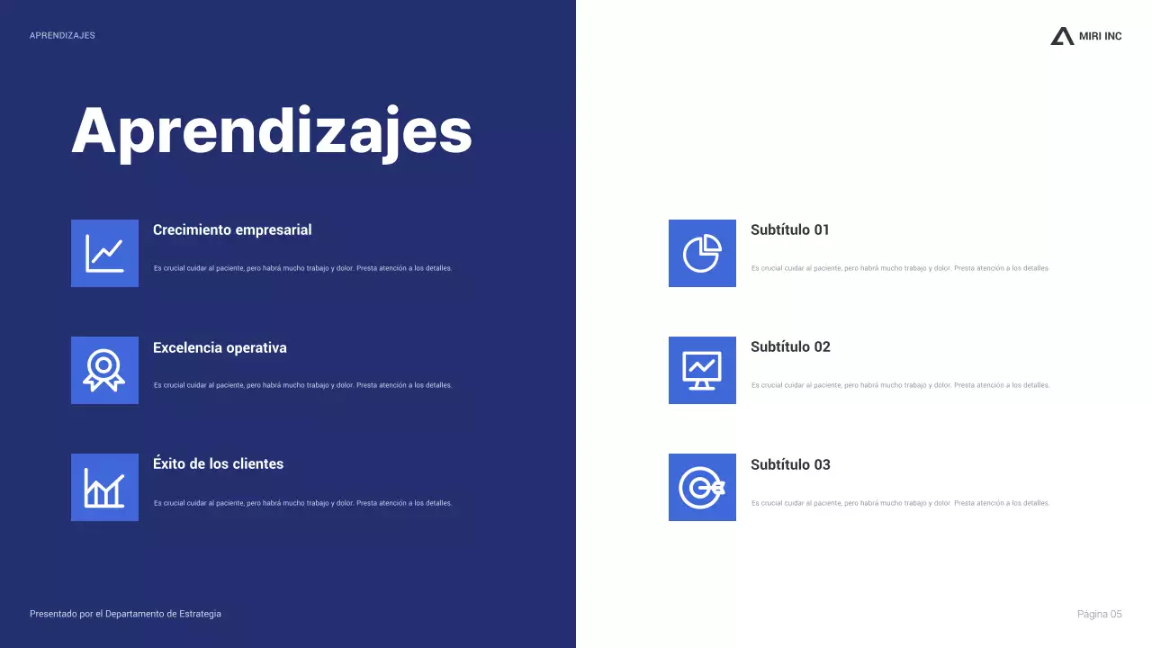 blue modern business report