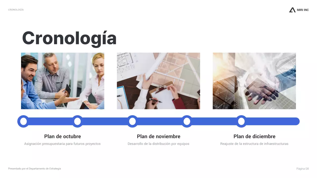 blue modern business report