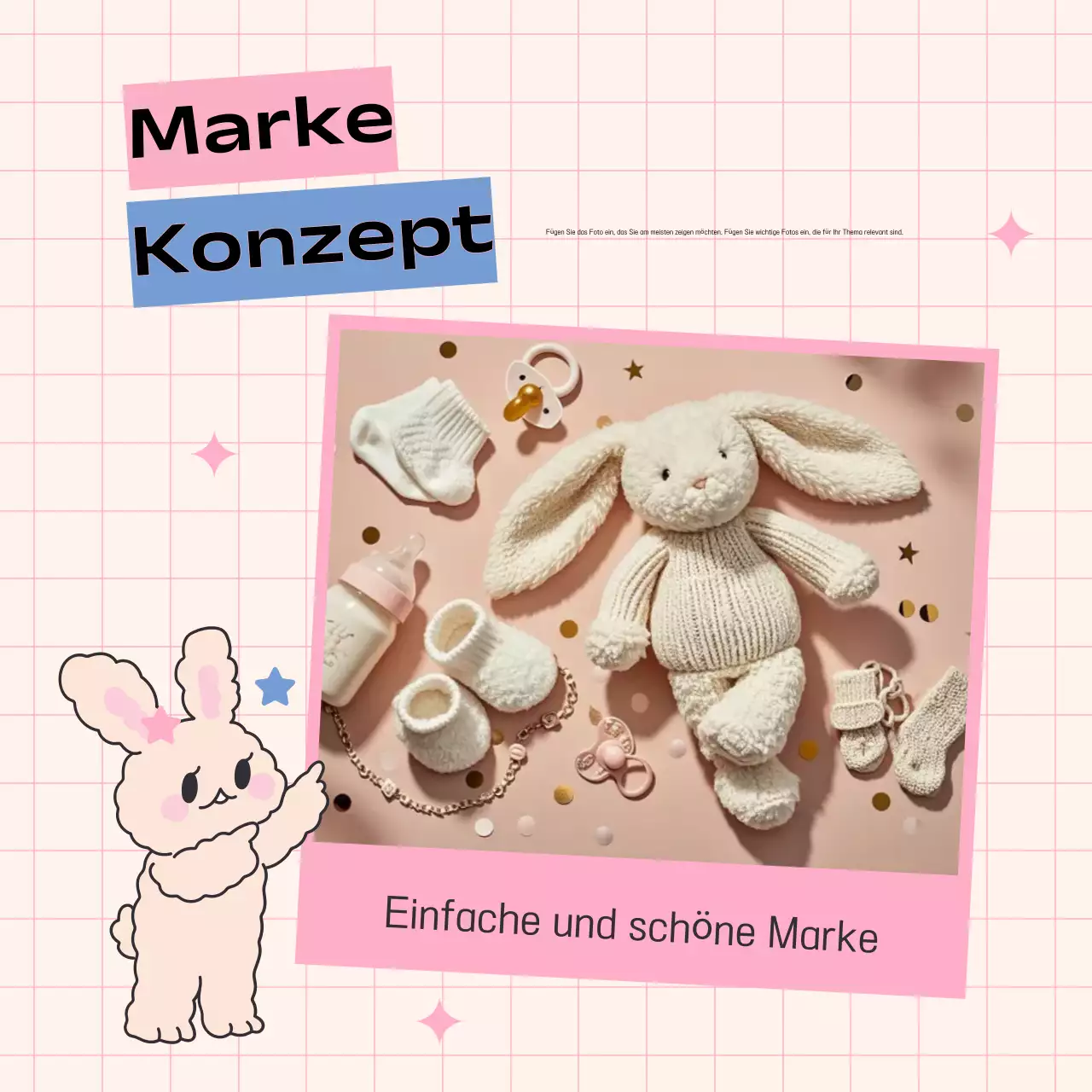 Werben Sie für Ihre Marke in Rosa und Hellblau